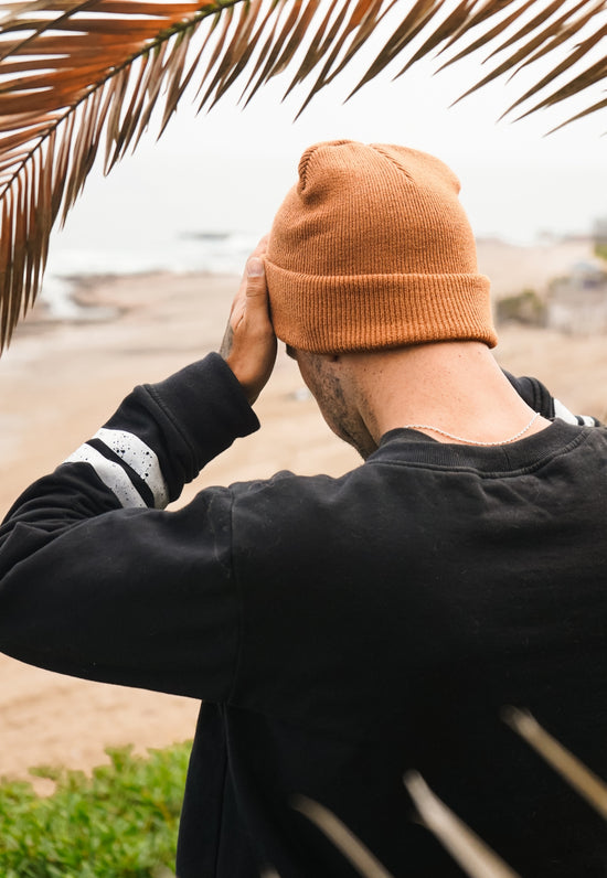 BEANIE DARK BROWN