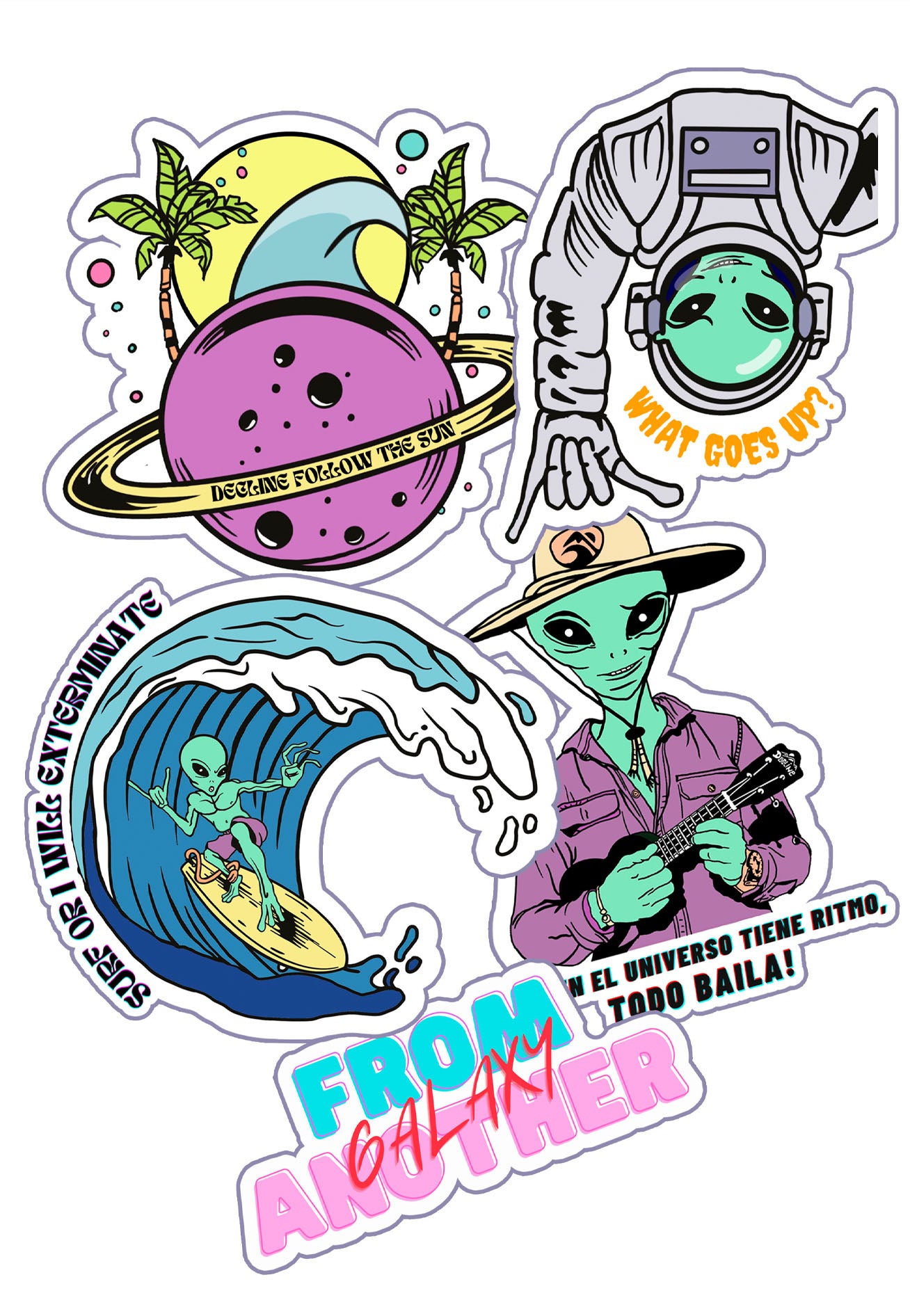 SET STICKER ANOTHER GALAXY