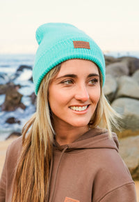 BEANIE AQUA