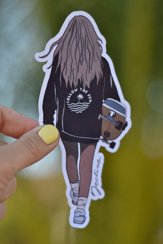 STICKERS BLACK PALM TREE