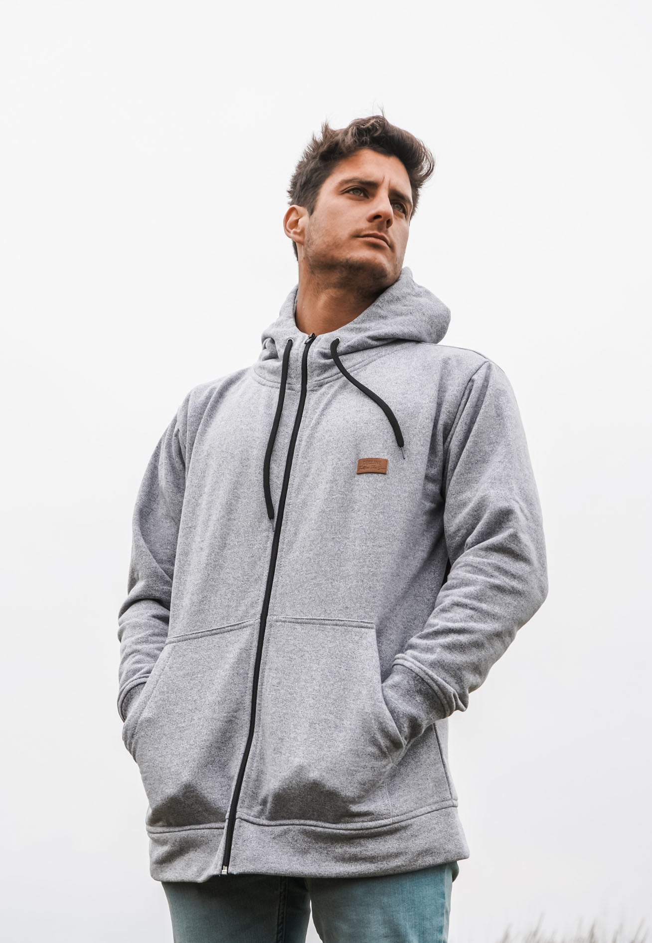 POLERON GREY ZIP